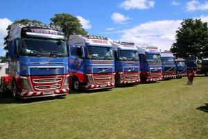 Whitchurch in Shropshire in the UK in June 2022. A view of some Trucks photo