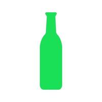 Wine bottle illustrated on a white background vector