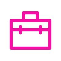 Work suitcase illustrated on a white background vector