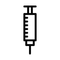 Syringe illustrated on a white background vector