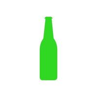 Beer bottle illustrated on a white background vector