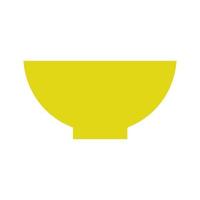 Bowl illustrated on a white background vector