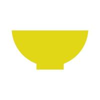 Bowl illustrated on a white background vector