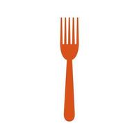 Fork illustrated on a white background vector