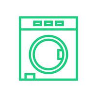 Washing machine illustrated on a white background vector