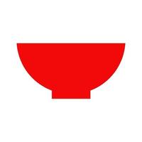 Bowl illustrated on a white background vector