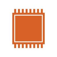 Microchip illustrated on a white background vector