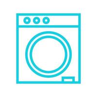 Washing machine illustrated on a white background vector