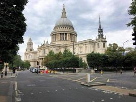 A view of St Pauls Cathedral in London photo