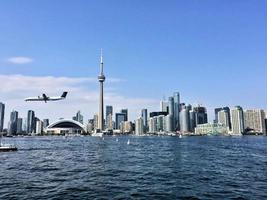 A view of Toronto from the sea near the Airport photo