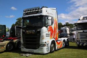 Whitchurch in Shropshire in the UK in June 2022. A view of some Trucks photo