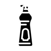 ilustración de vector de icono de glifo de productos químicos de consumo