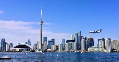 A view of Toronto from the sea near the Airport photo