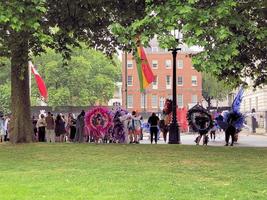 London in the UK in June 2022. A view of the Platinum Jubilee Parade in London photo