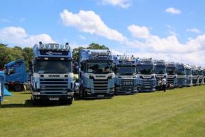 Whitchurch in Shropshire in June 2022. A view of some Trucks at a Truck show photo