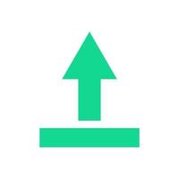 Upload arrow illustrated on white background vector