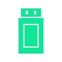 Usb drive illustrated on a white background vector