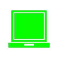 Laptop illustrated on white background vector
