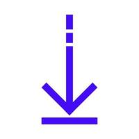 Arrow illustrated on white background vector