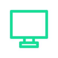 Computer monitor illustrated on a white background vector