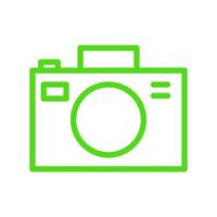Photo camera illustrated on a white background vector