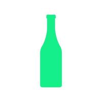 Wine bottle illustrated on a white background vector