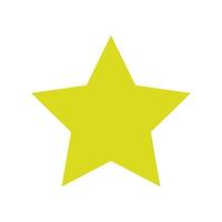 Star illustrated on a white background vector