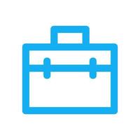 Work suitcase illustrated on a white background vector