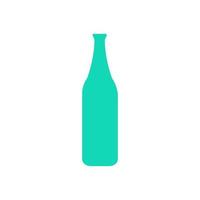 Wine bottle illustrated on a white background vector