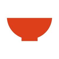 Bowl illustrated on a white background vector