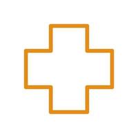 Medical cross illustrated on a white background vector