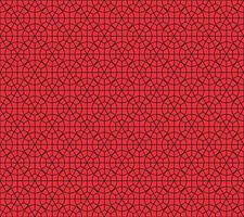 Abstract geometric seamless pattern vector on red background