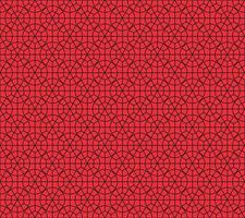 Abstract geometric seamless pattern vector on red background