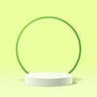 Green abstract 3D for products showcase background vector