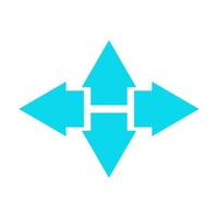 Arrow illustrated on white background vector