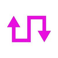 Arrow illustrated on white background vector
