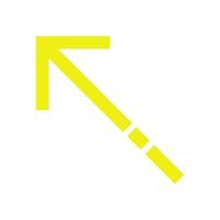 Arrow illustrated on white background vector