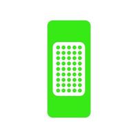 Band-aid illustrated on a white background vector