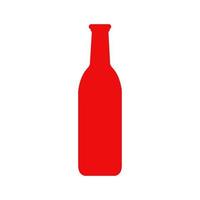 Wine bottle illustrated on a white background vector