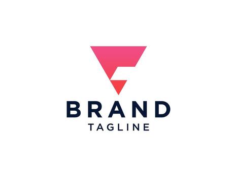 Abstract Initial Letter V Logo. Red Bright Geometric Shape Origami Style isolated on White Background. Usable for Business and Branding Logos. Flat Vector Logo Design Template Element.