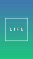 Life social media story duotone template. Gradient turquoise advertising web banner with text, promotion content layout. Modern vibrant mobile app design. Blending green color with frame mockup vector