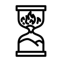 project deadline line icon vector illustration