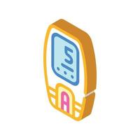 lactate control tool isometric icon vector illustration