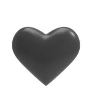 Heart icon isolated on white background. 3D illustration. photo