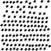 black star and white background vector