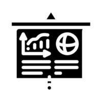 marketing presentation glyph icon vector illustration