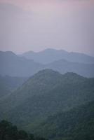 hermosa naturaleza, cielo, árboles, ambiente nocturno en el parque nacional khao yai, tailandia foto