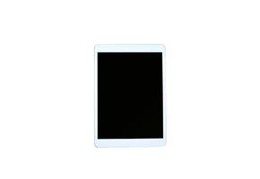 Tablet on White background  with Clipping path. photo