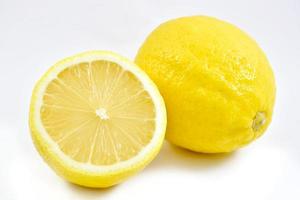 lemon slice isolated on a white background with clipping path. photo