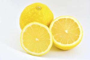 lemon slice isolated on a white background with clipping path. photo